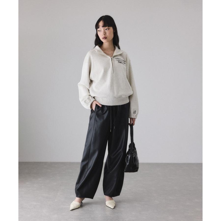ADAM ET ROPE'（アダムエロペ） シンセティックレザートラックパンツ