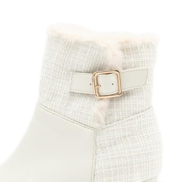 ESPERANZA（エスペランサ） 折り返しフェイクファー2WAYショートブーツ