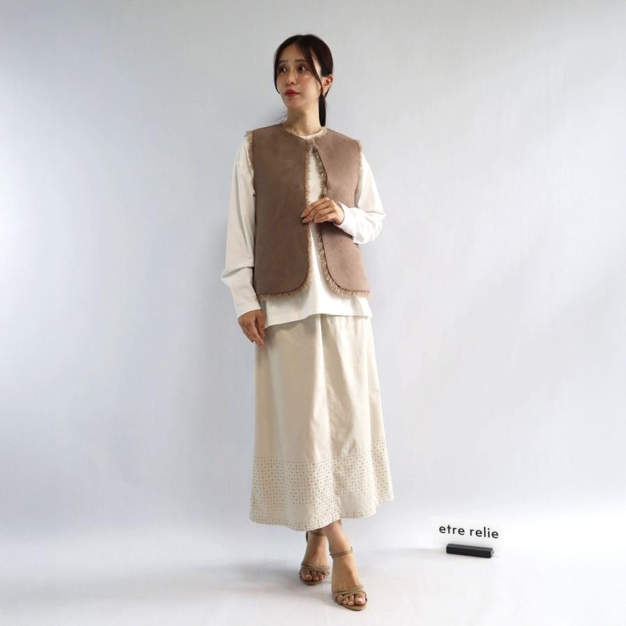 エトレリー（etre relie）/【etre relie】  パンチングスエードスカート etre relie】 パンチングスエードスカート : マルイ(丸井)Yahoo!店