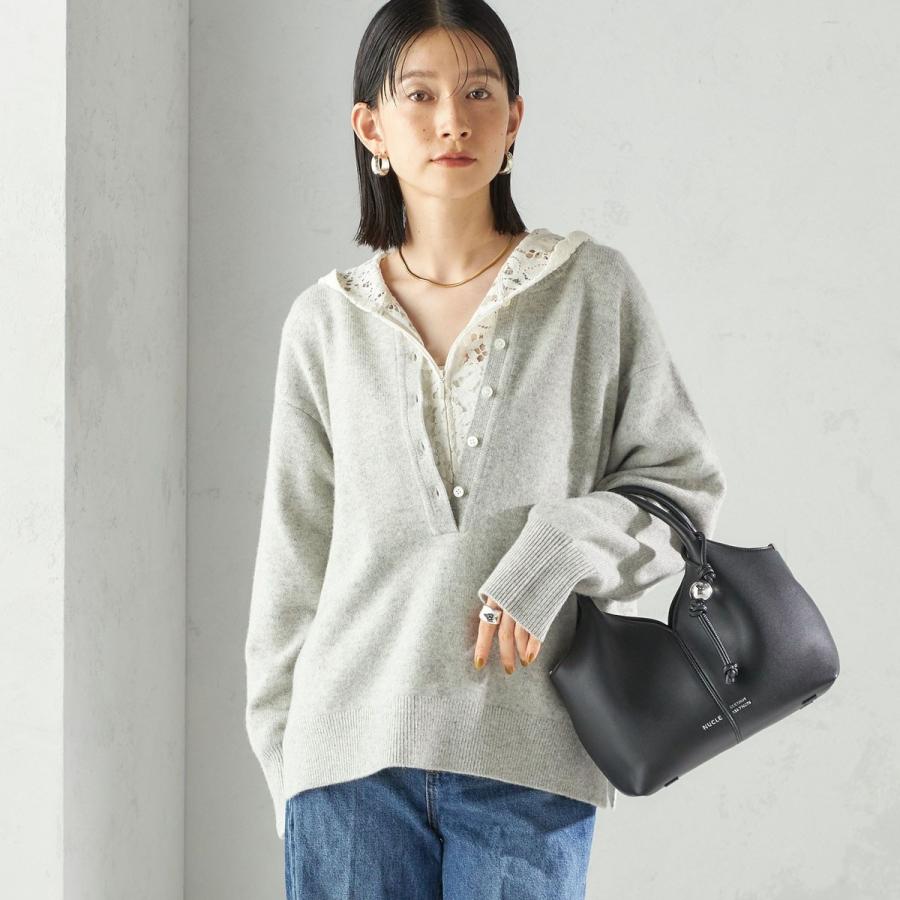 SHIPS（シップス） 〈手洗い可能〉ウール カシミヤ 2WAY プルオーバー