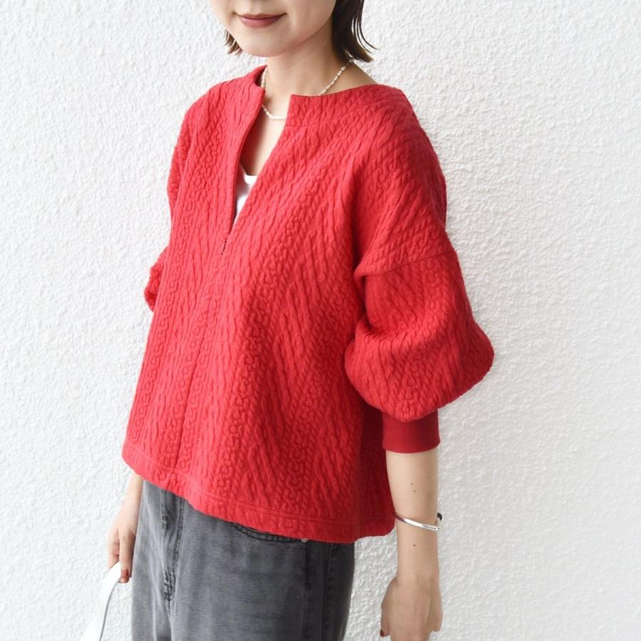 SHIPS（シップス） 〈手洗い可能〉ケーブル ジャージー スキッパー