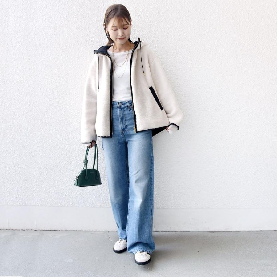 SHIPS（シップス） 【WEB限定】ボア 配色 フード ブルゾン : マルイ