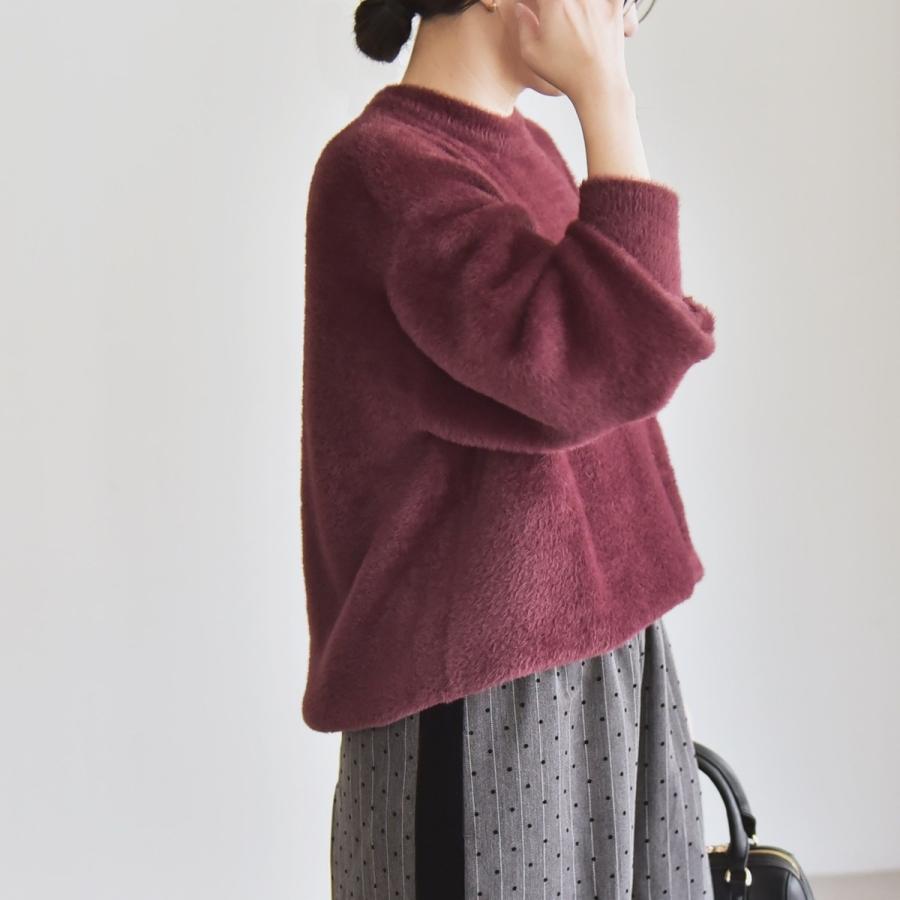 極美品 AP STUDIO ライトファープルオーバーニット　ウール100% AP STUDIO ニット Fur Knit Pullover レディース : ZOZOTOWN Yahoo!店