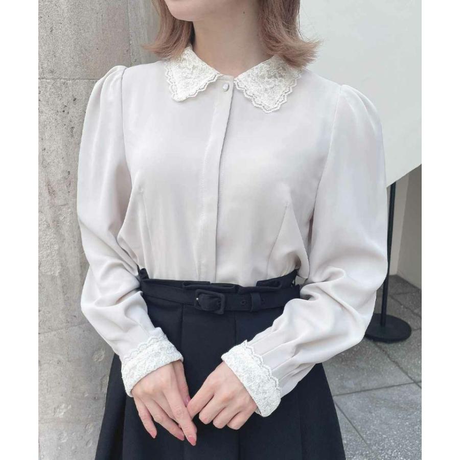 アンアナザーアンジェラス（an another angelus）/【再入荷・洗える】クレリックレース衿シャツ an another angelus（アンアナザーアンジェラス） 【再入荷・洗える