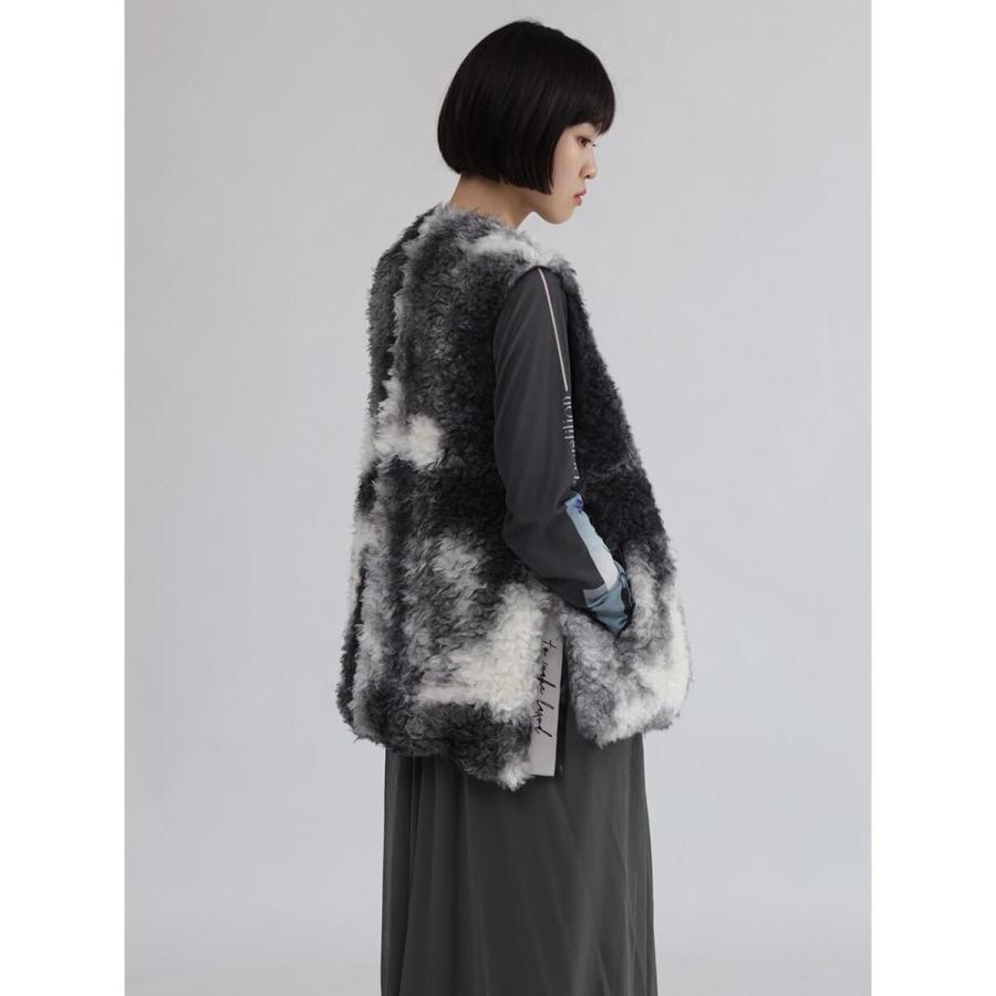 LASUD マーブルカラーボアベスト マーブルカラーボアベスト | ラシュッド(LASUD) | マルイウェブチャネル