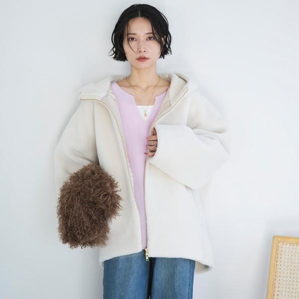 DOUX ARCHIVES（ドゥアルシーヴ） オーバーボアフーディブルゾン