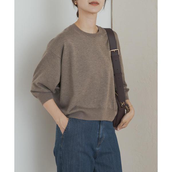 アーバンリサーチドアーズ　ウォッシャブルブライトプルオーバー　チャコール ウォッシャブルブライトプルオーバー | アーバンリサーチ