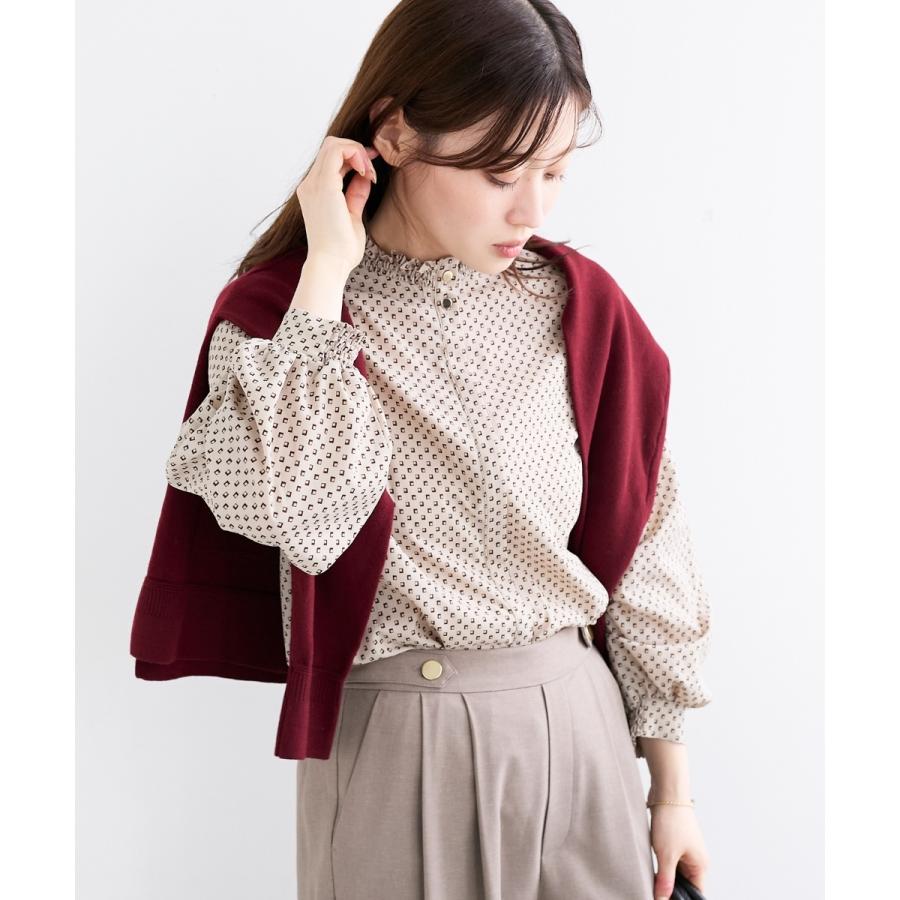 le.coeur blanc（ルクールブラン） 《手洗い可能》シャーリングネック