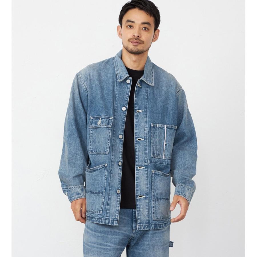 ★未使用品★ EDWIN エドウィン メンズ デニムジャケット カバーオール 505 カバーオール デニムジャケット セットアップ セルビッジ