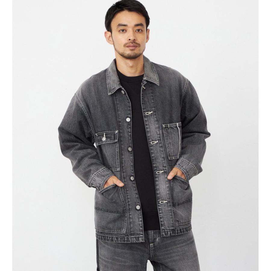 パ*ル様 EDWIN ブラックデニム　セルビッジ　セットアップ EDWIN（エドウィン） 505 カバーオール デニムジャケット セットアップ