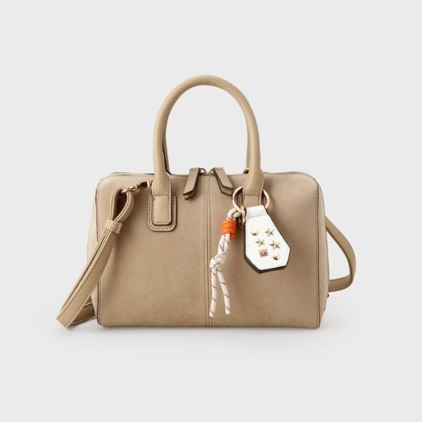 THE SHOP TK チャーム付きスエードミニボストンバッグ : マルイ(丸井