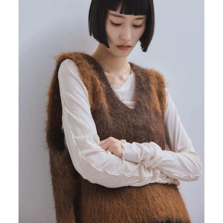 ADAM ET ROPE'（アダムエロペ） 【WEB限定】ブラッシュドボーダー