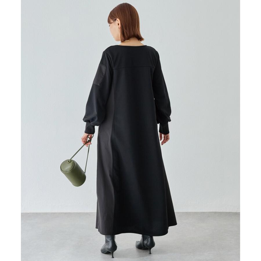 LAVEANGE（ラビアンジェ） 配色ミリタリーワンピース : マルイ(丸井