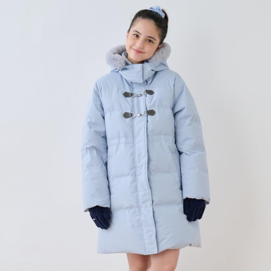 Pom Ponette 水色ダウンジャケットとデニムジャケットセット pom ponette junior（ポンポネットジュニア）の「【撥水】【家庭洗濯可
