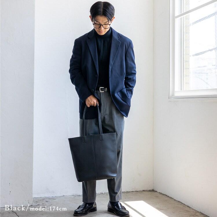 VitaFelice（ヴィータフェリーチェ） 本革機能派縦型トートバッグ