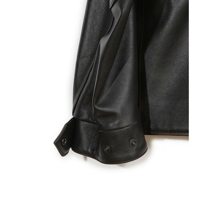 【50th Anniv . 菊池武夫】AGED SHEEPSKIN LEATHER JACKETの画像