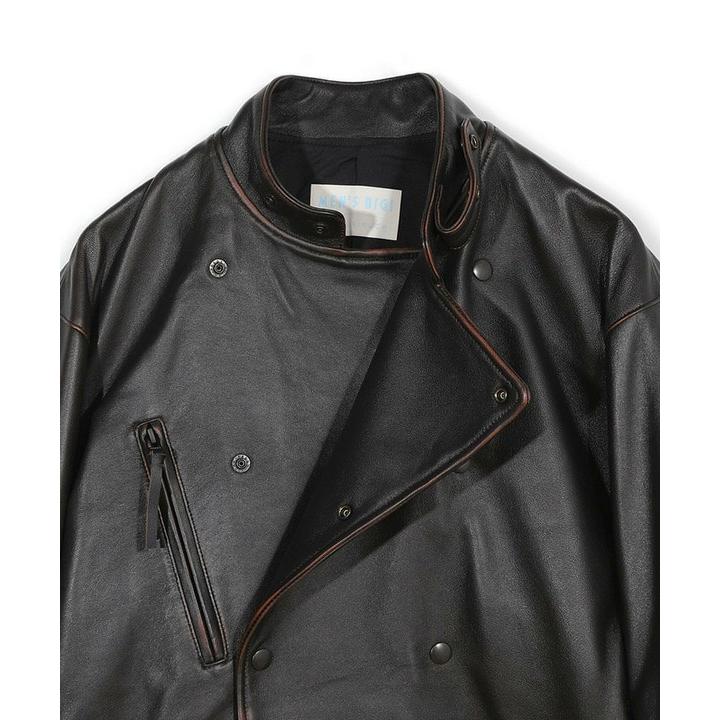 【50th Anniv . 菊池武夫】AGED SHEEPSKIN LEATHER JACKETの画像