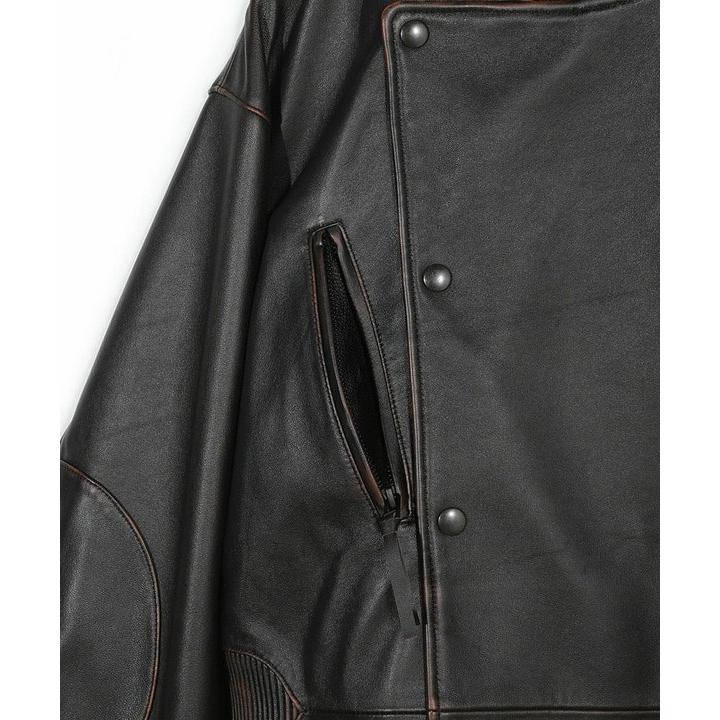【50th Anniv . 菊池武夫】AGED SHEEPSKIN LEATHER JACKETの画像