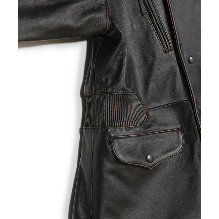 【50th Anniv . 菊池武夫】AGED SHEEPSKIN LEATHER JACKETの画像