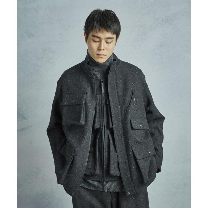 【50th Anniv . 菊池武夫】HARRIS TWEED COLOR NEP BLOUSONの画像