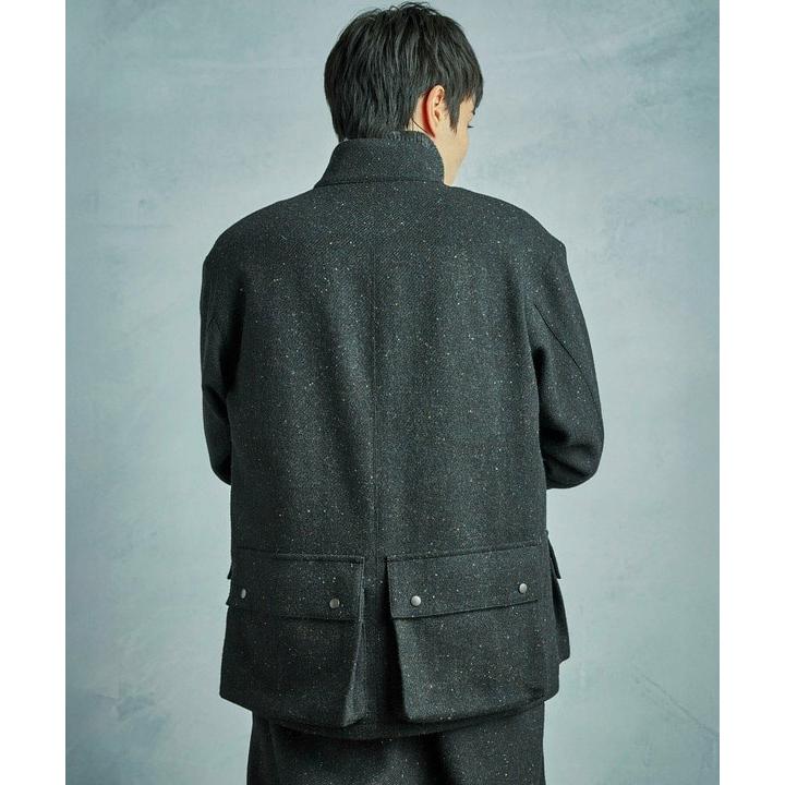 【50th Anniv . 菊池武夫】HARRIS TWEED COLOR NEP BLOUSONの画像