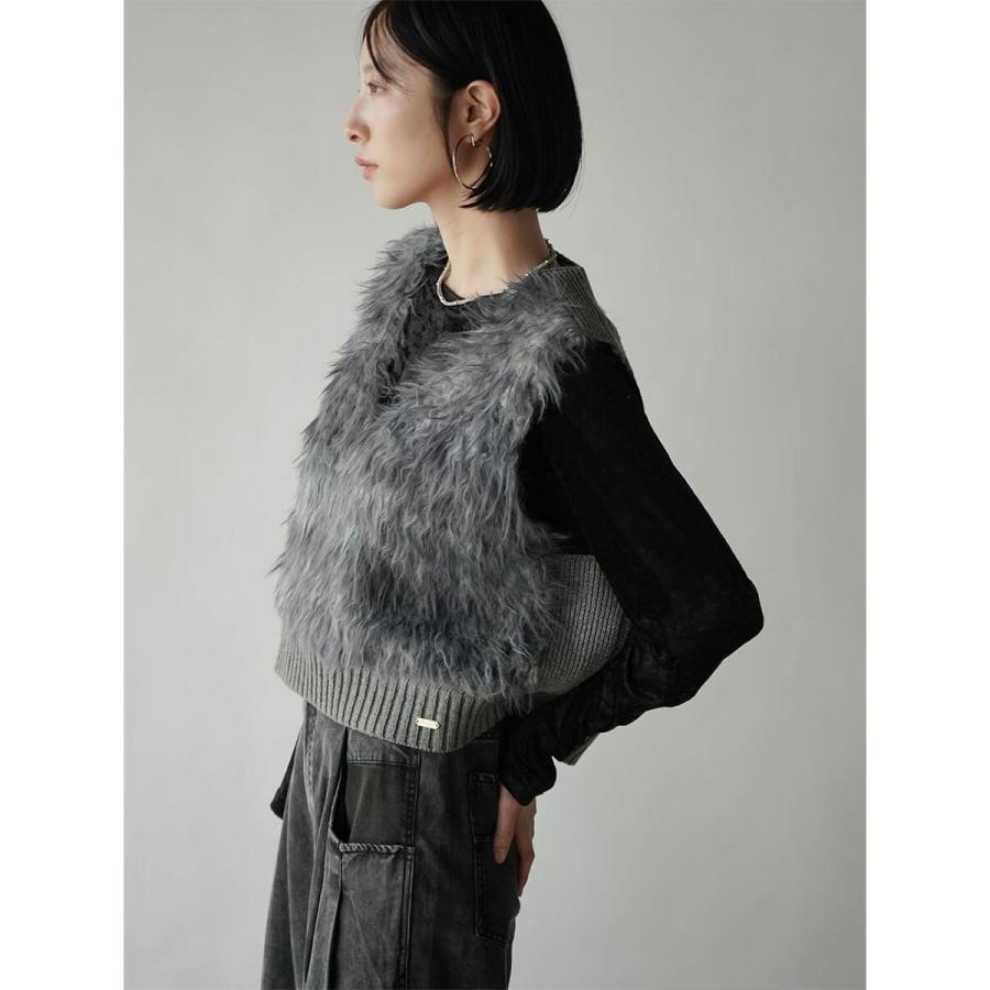 RADIATE（ラディエイト） ロングシャギークロップドベスト : マルイ