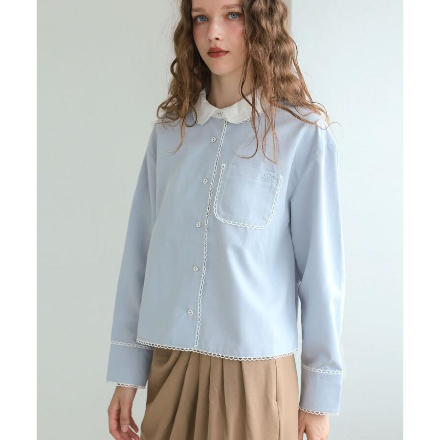 ドノバン（DONOBAN）/【Donoban】プティスカラップレースブラウス DONOBAN（ドノバン） 【Donoban】プティスカラップレースブラウス