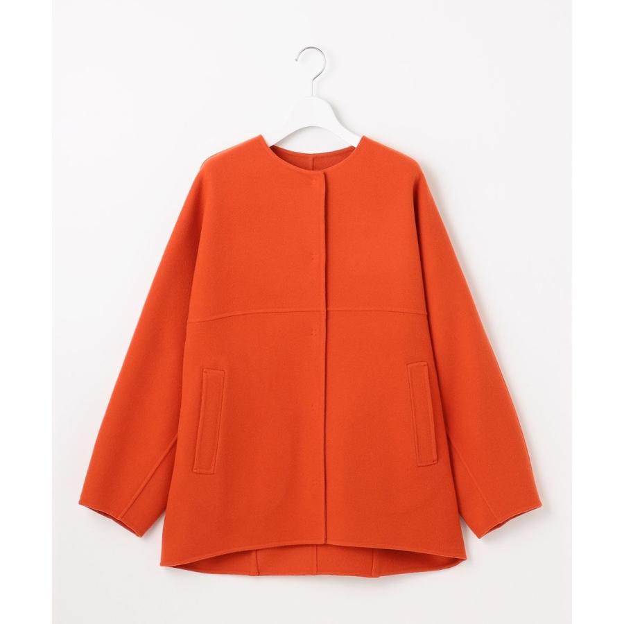 自由区（ジユウク） 【SHIHOさん着用】ウールリバーノーカラー コート