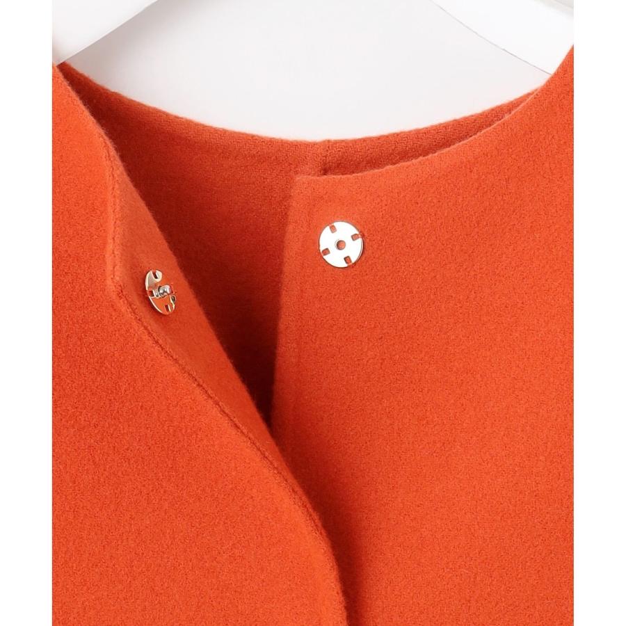 自由区（ジユウク） 【SHIHOさん着用】ウールリバーノーカラー コート