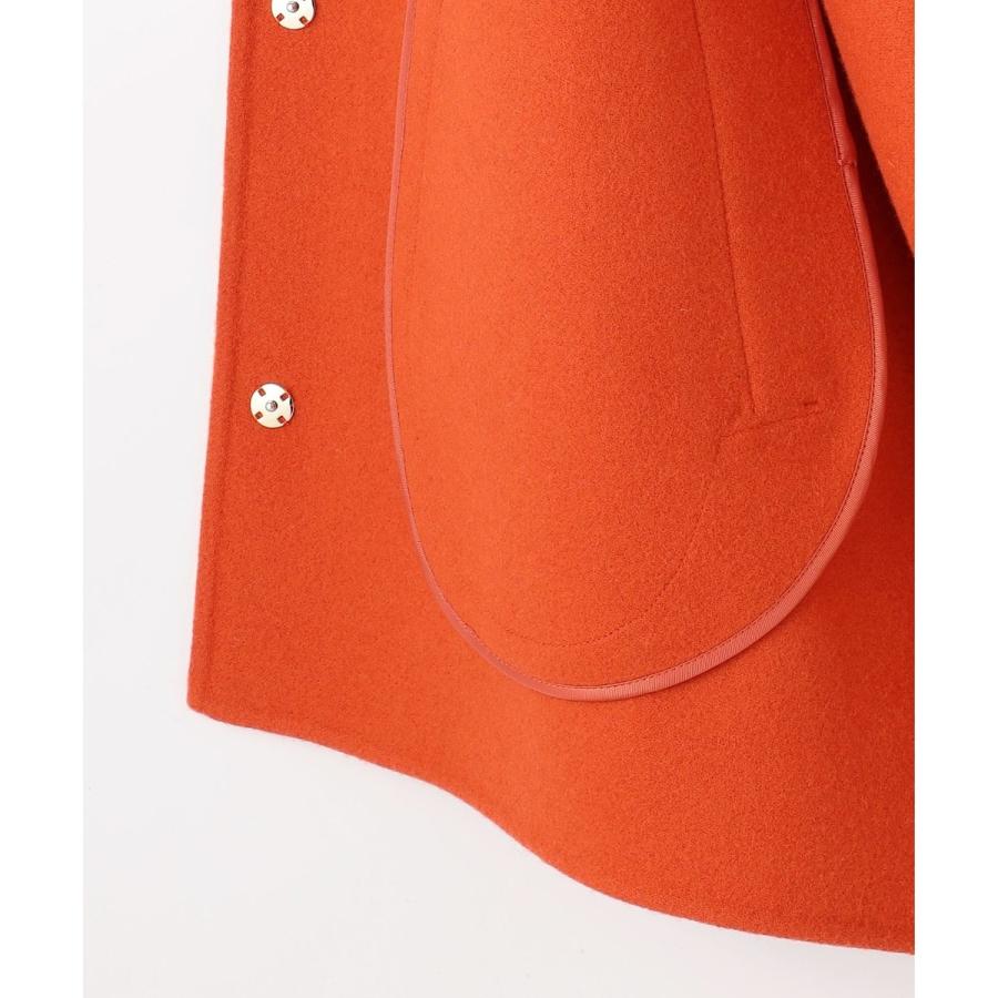 自由区（ジユウク） 【SHIHOさん着用】ウールリバーノーカラー コート