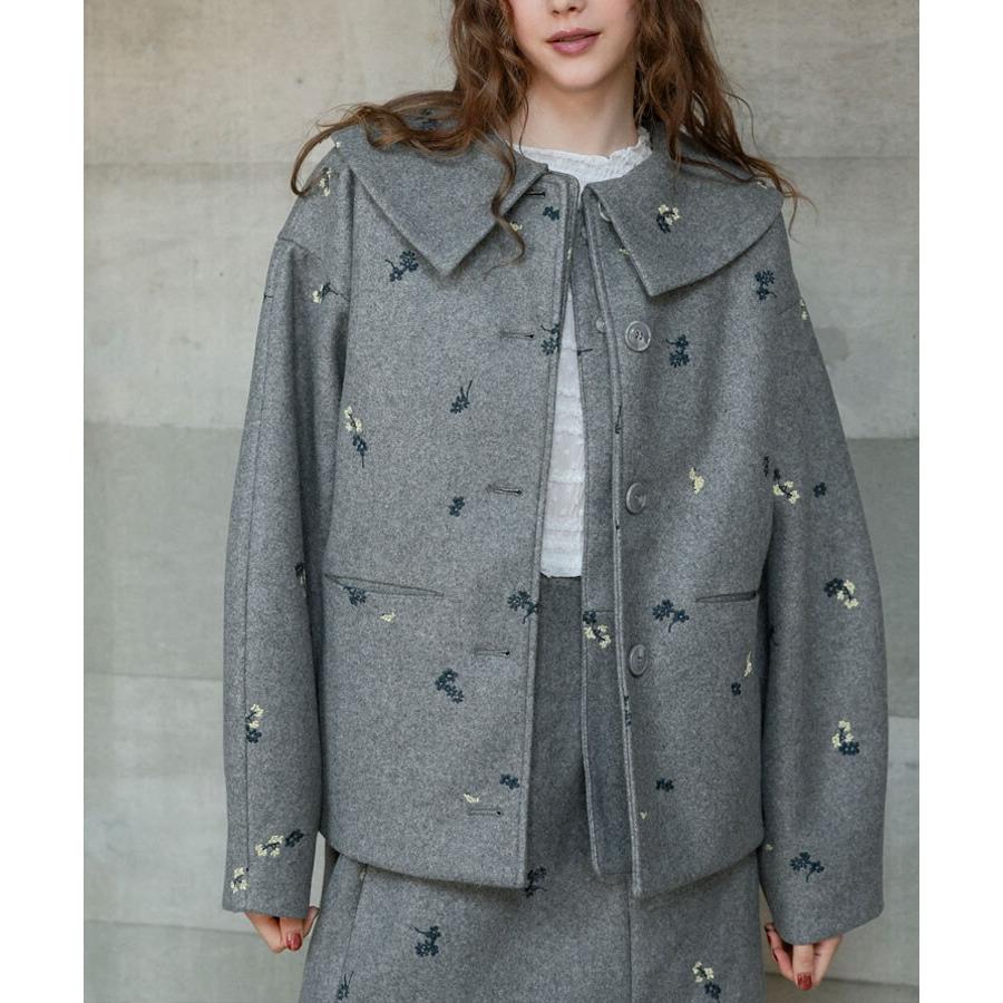 Donoban フローレットジャケットグレー フローレットジャケット[8FS]