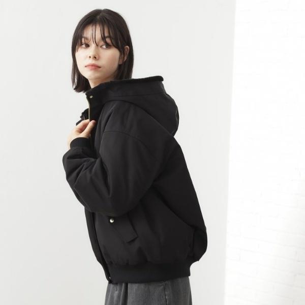 THE SHOP TK 【2WAY洗える】リバーシブル フェイクファーブルゾン