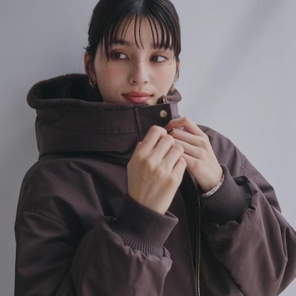 THE SHOP TK 【2WAY洗える】リバーシブル フェイクファーブルゾン