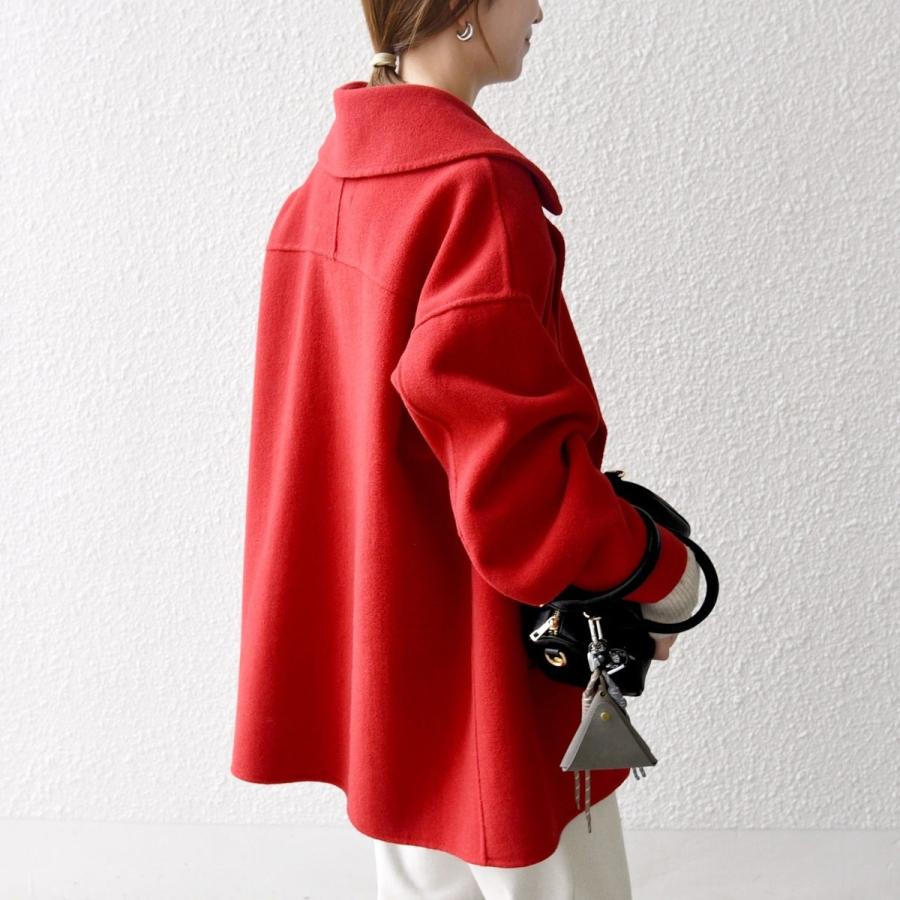 SHIPS any any: リバー ダブル テーラード ミドル コクーン コート