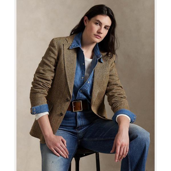 ローレンラルフローレン リネンブレンド ヘリンボーン ブレザー 2023 完売品 ローレンラルフローレン リネンブレンド ヘリンボーン ブレザー 2023