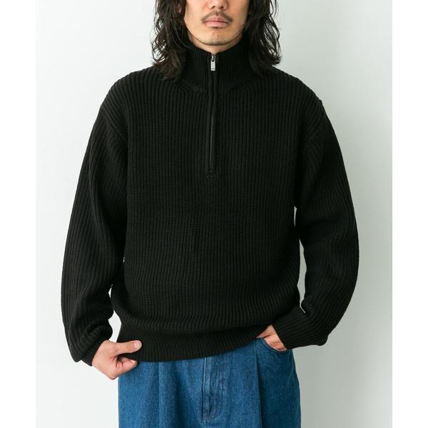 マルチサイズハーフジップニットプルオーバー : マルイ(丸井)Yahoo!店