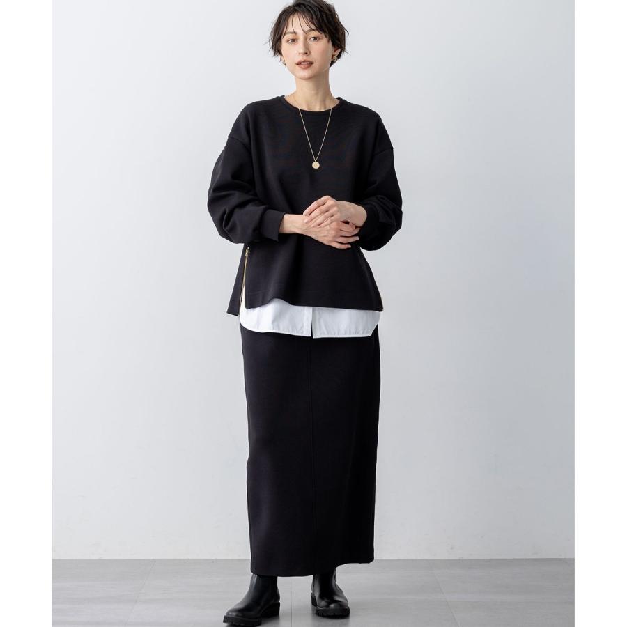 23区　サイドジップカットソー 23区（ニジュウサンク） 【VERY掲載/洗える】コットンエアーダンボール