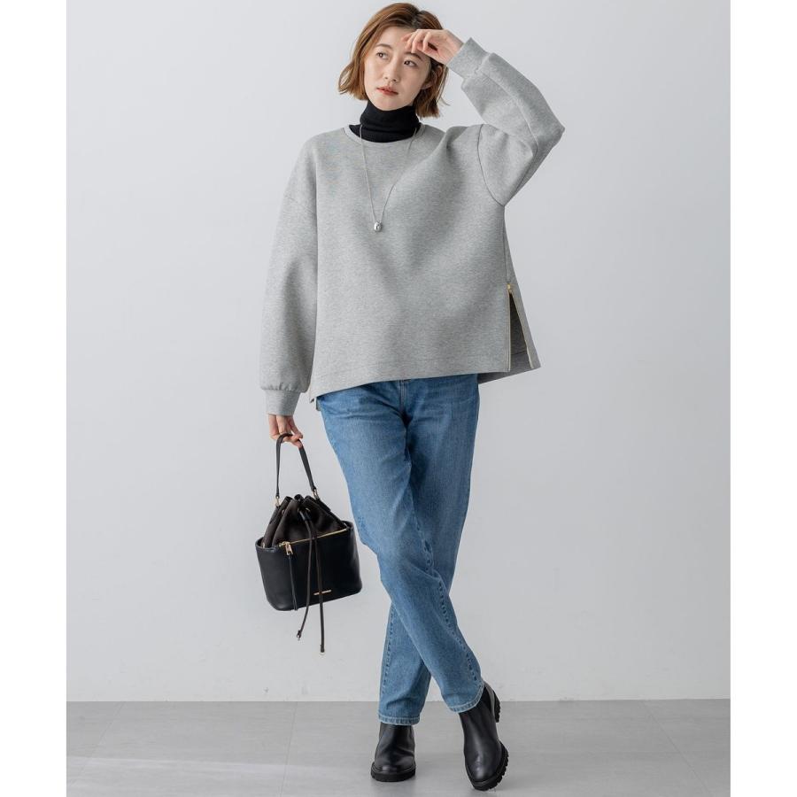 23区　サイドジップカットソー 23区（ニジュウサンク） 【VERY掲載/洗える】コットンエアーダンボール