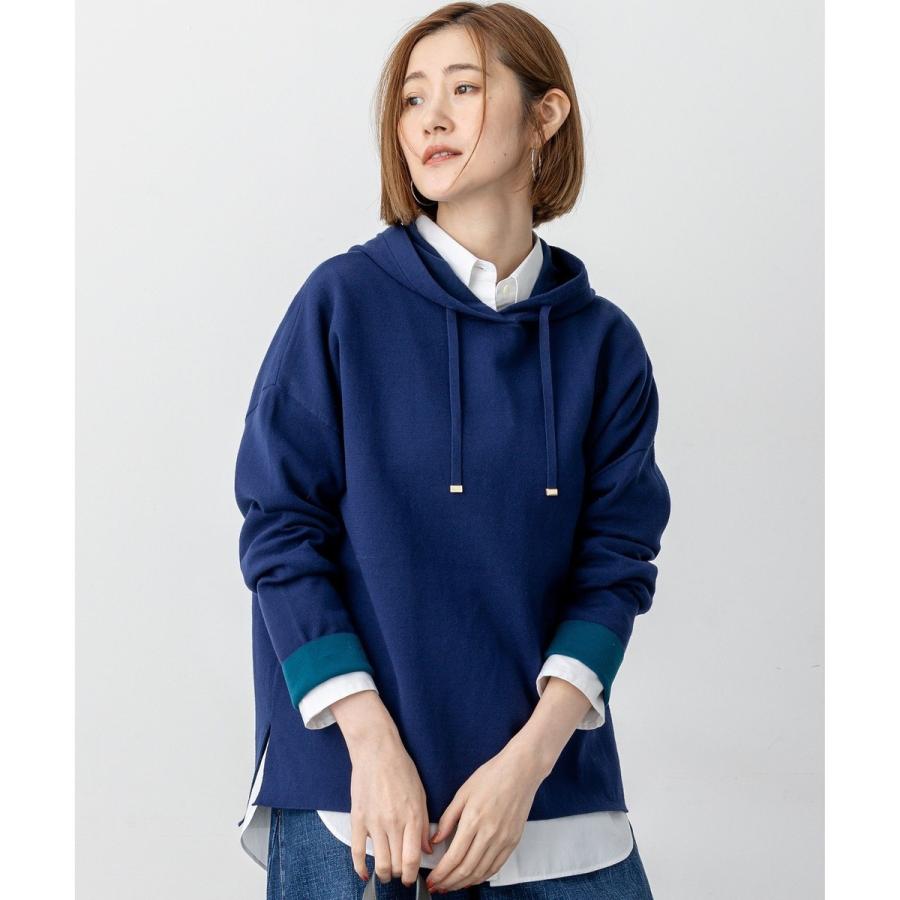 23区【洗える】ダブルフェイスニット パーカー　新品未使用 23区（ニジュウサンク） 【洗える】ダブルフェイスニット パーカー