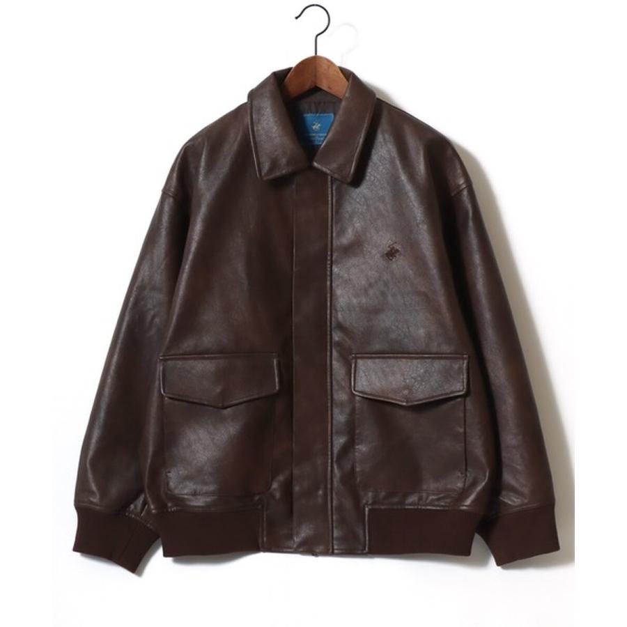 Vintage 短丈　スエード×リアルレザー　切替レザージャケット　ヴィンテージ BEVERLY HILLS POLO CLUB（ビバリーヒルズポロクラブ） 【ヴィンテージ