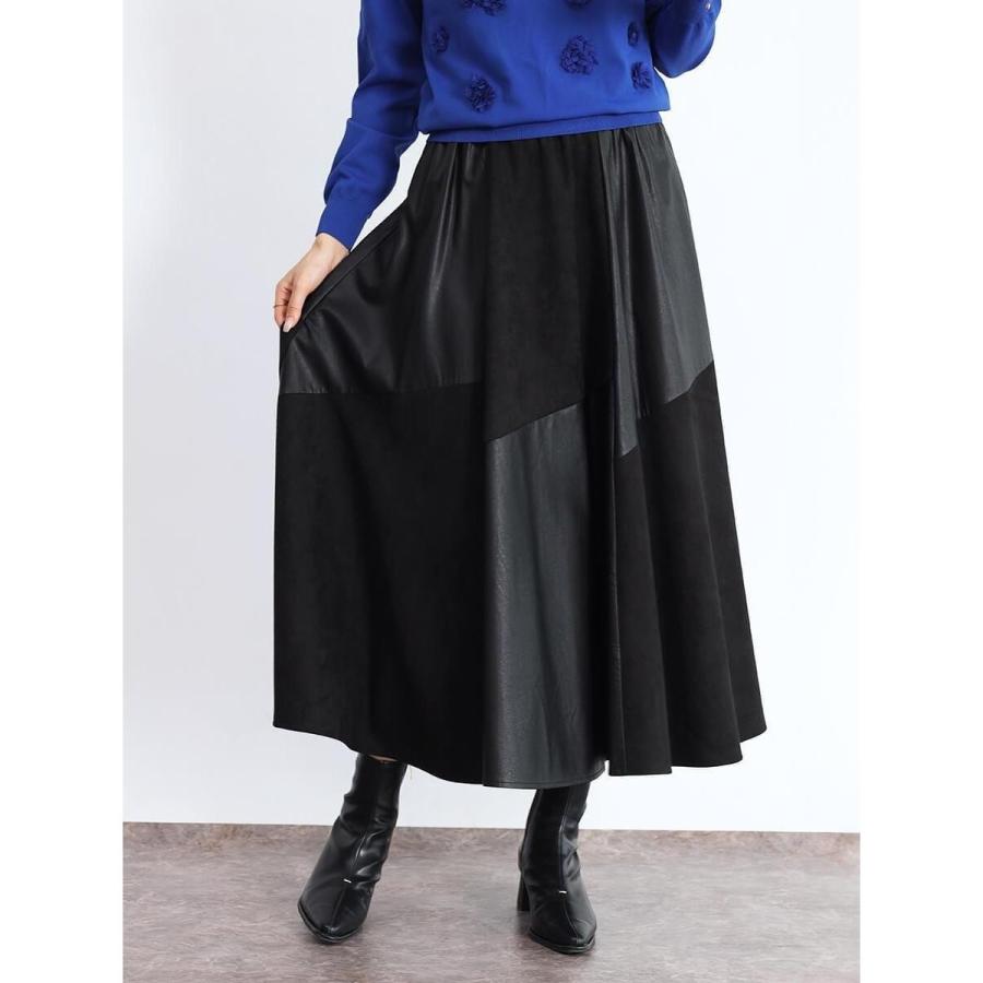 FENNEL（フェンネル） スエード×ヴィーガンレザーランダム切り替え