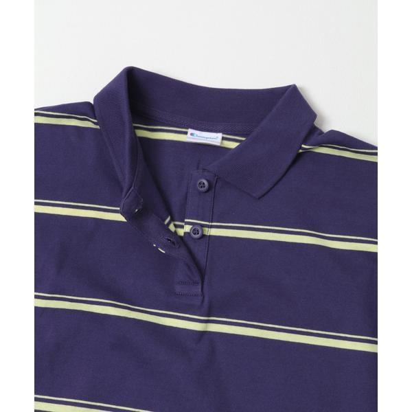 別注Multi Border Polo URBAN RESEARCH DOORS Champion LONGSLEEVE BORDER POLO