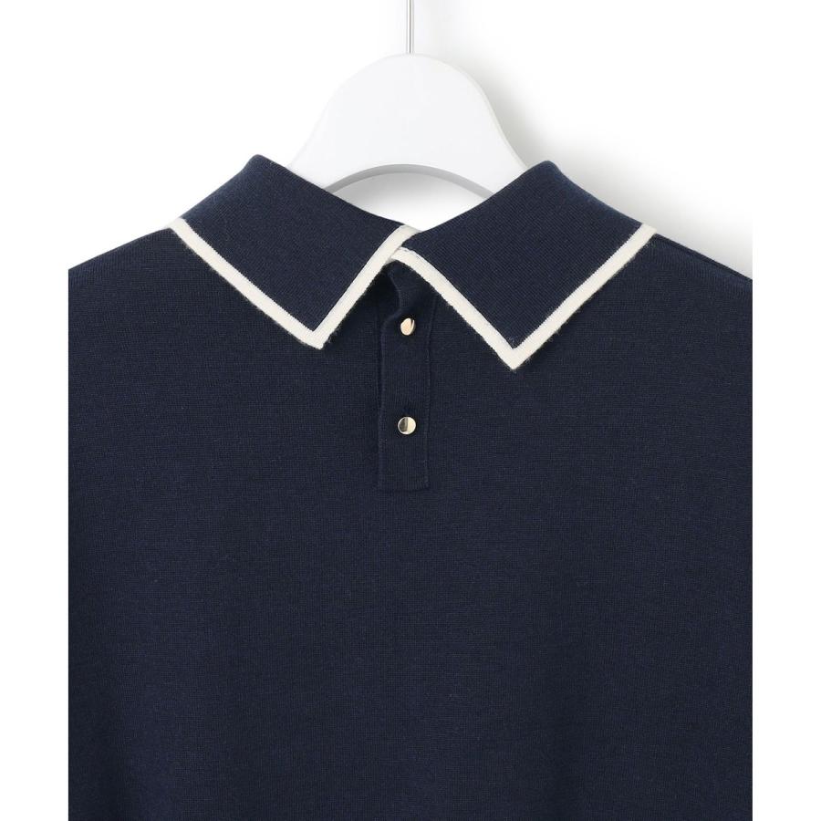 23区（ニジュウサンク） 【洗える】ウーステッドウール ポロニット