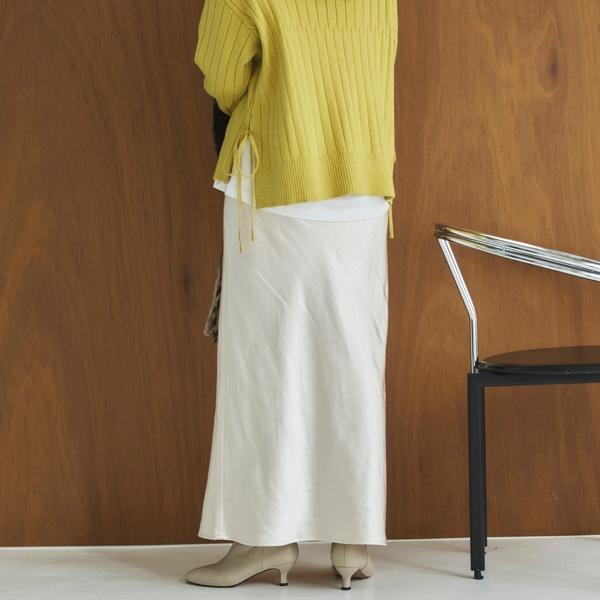 ドゥ アルシーヴ（Doux archives）/サテンナロースカート DOUX ARCHIVES（ドゥアルシーヴ） サテンナロースカート : マルイ(丸井