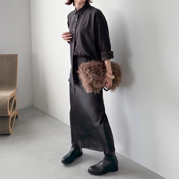 DOUX ARCHIVES（ドゥアルシーヴ） サテンナロースカート : マルイ(丸井