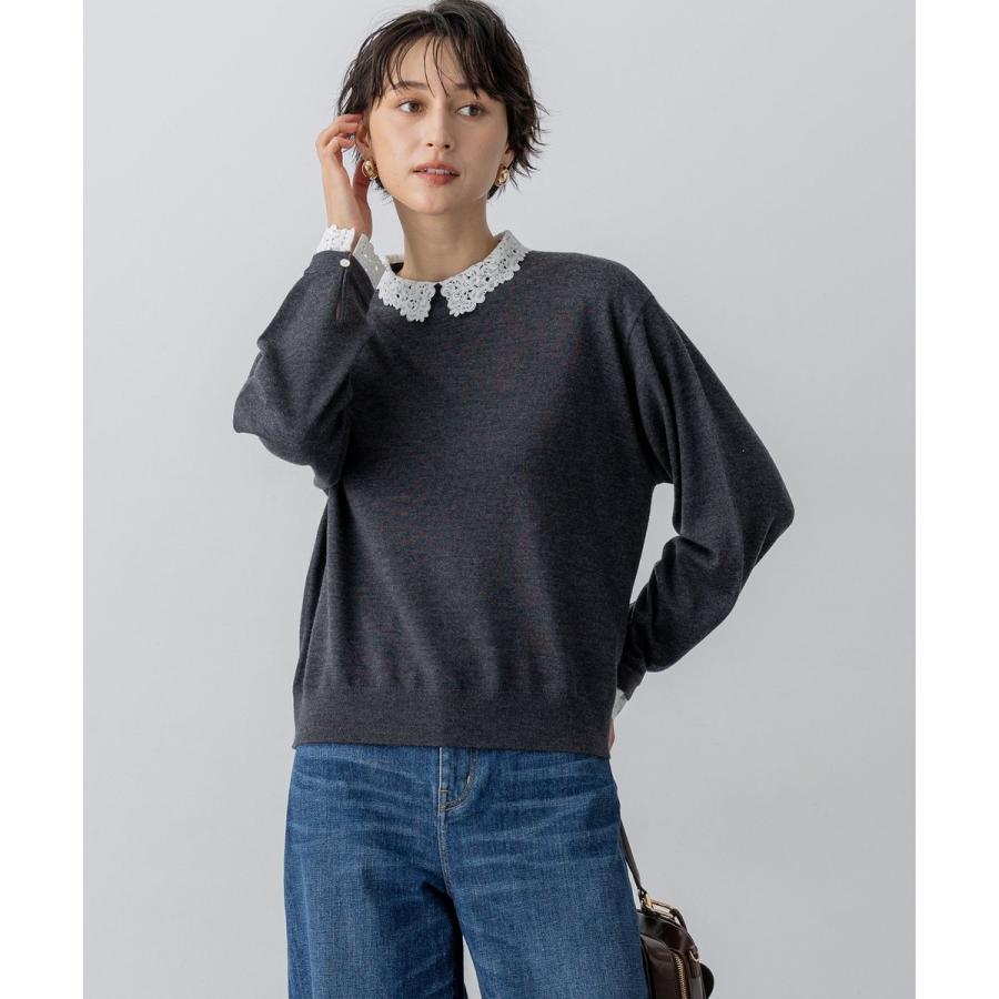 23区（ニジュウサンク） 【洗える】エンブロイダリー フラワーレース