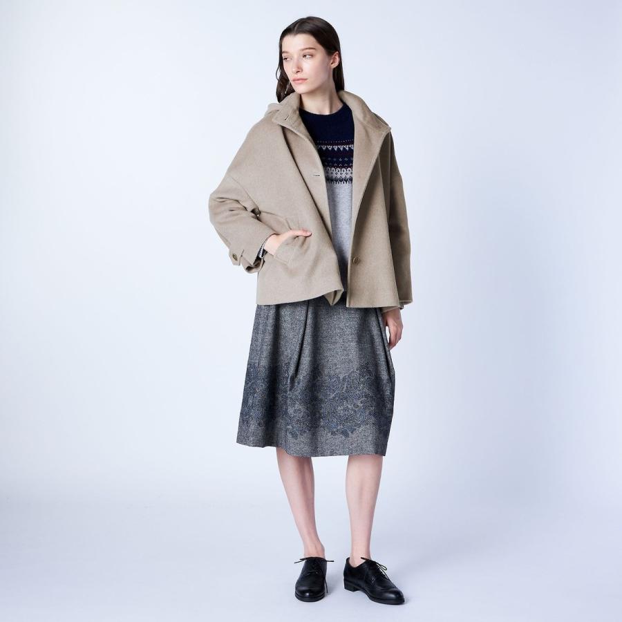 ANAYI アンゴラビーバー 袖フレアコート 38サイズ ANAYI(アナイ