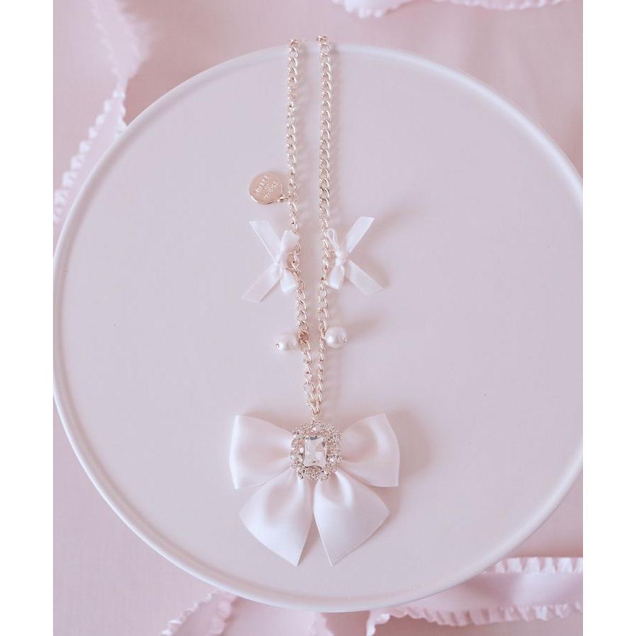Maison de FLEUR（メゾンドフルール） ピンクマニアビジューリボン