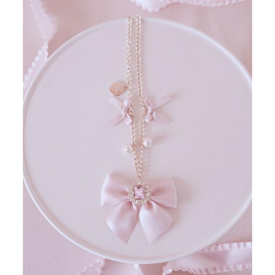 Maison de FLEUR（メゾンドフルール） ピンクマニアビジューリボン