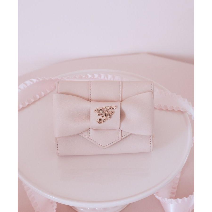 【即購入大歓迎】バイカラーベルトリボンミニウォレット ピンク バイカラーベルトリボンミニウォレット / Maison de FLEUR